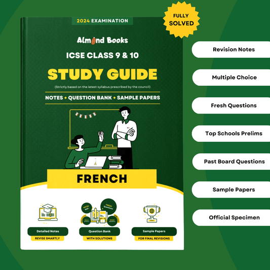 Almond Books ICSE Class 9 & 10 French Study Guide (For 2025 Exam)
