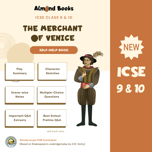 Almond Books ICSE Merchant of Venice Self-Help Guide for Class 10
