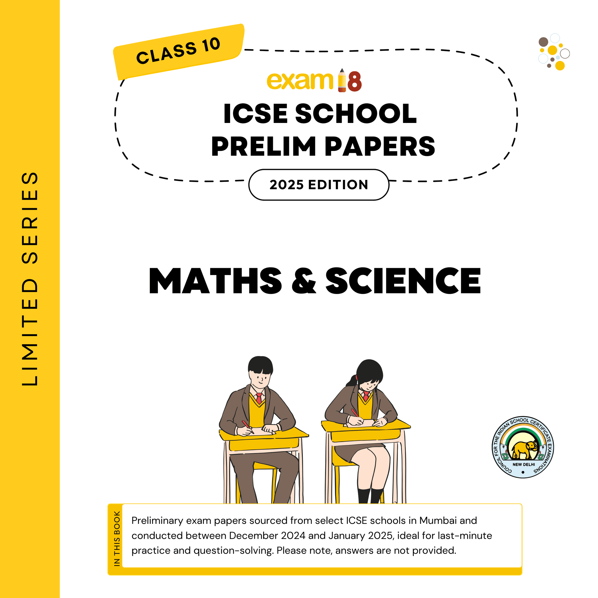 ICSE Class 10 School Prelim Papers (Maths, Physics, Chemistry, Biology) for 2025 Board Exams