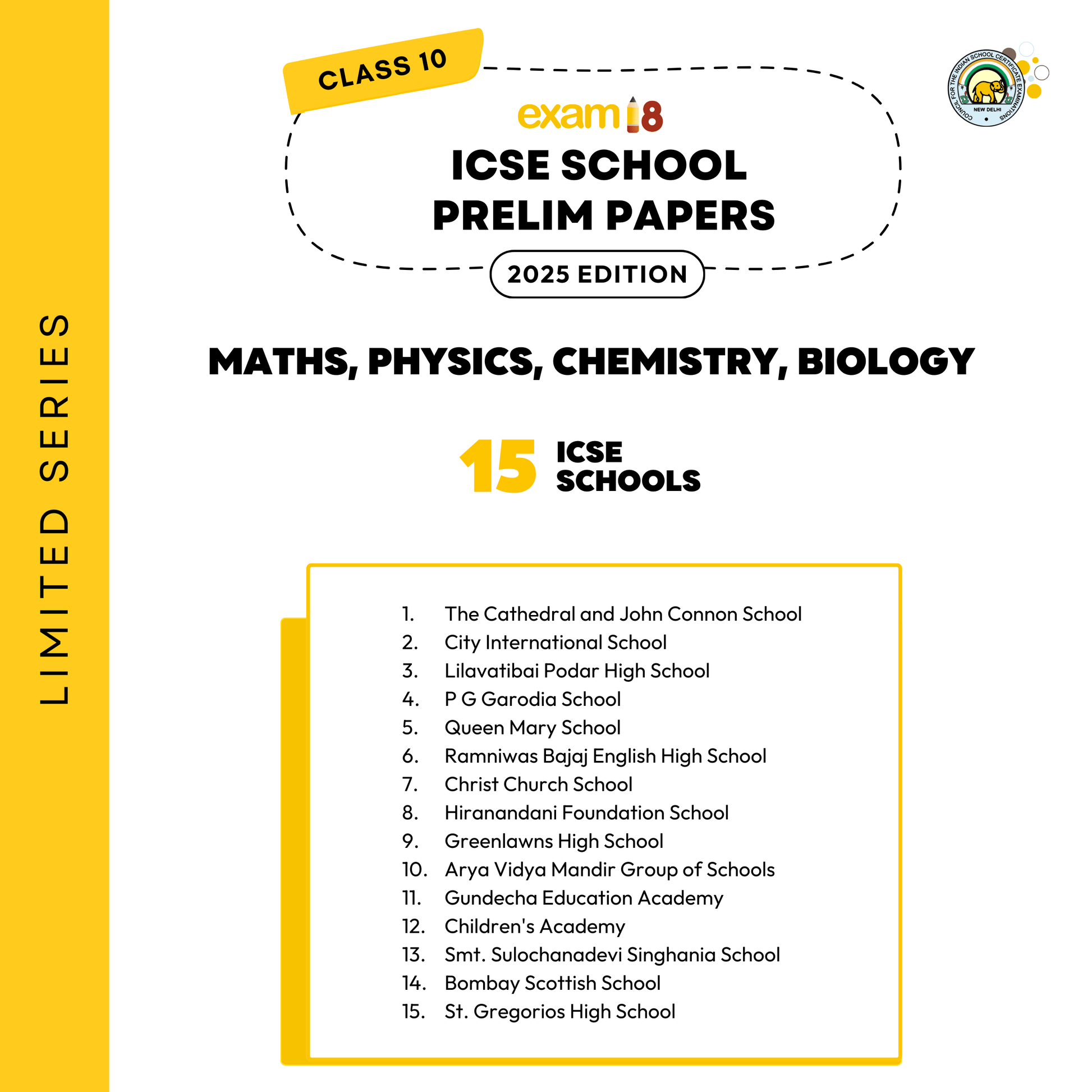 icse prelim papers schools