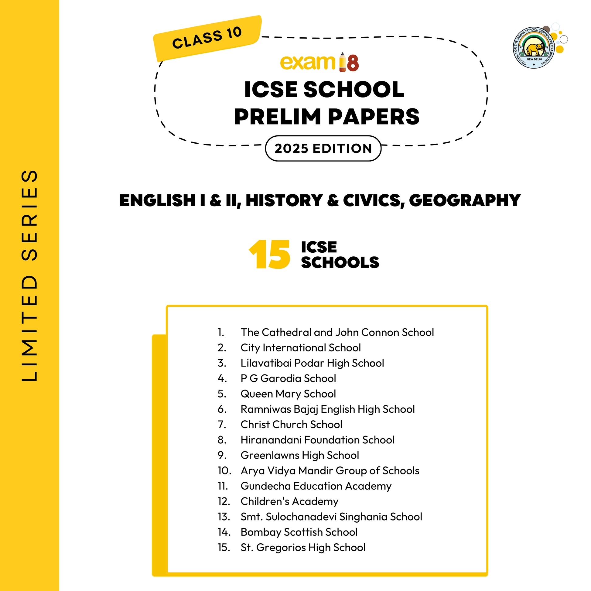 icse prelim papers schools