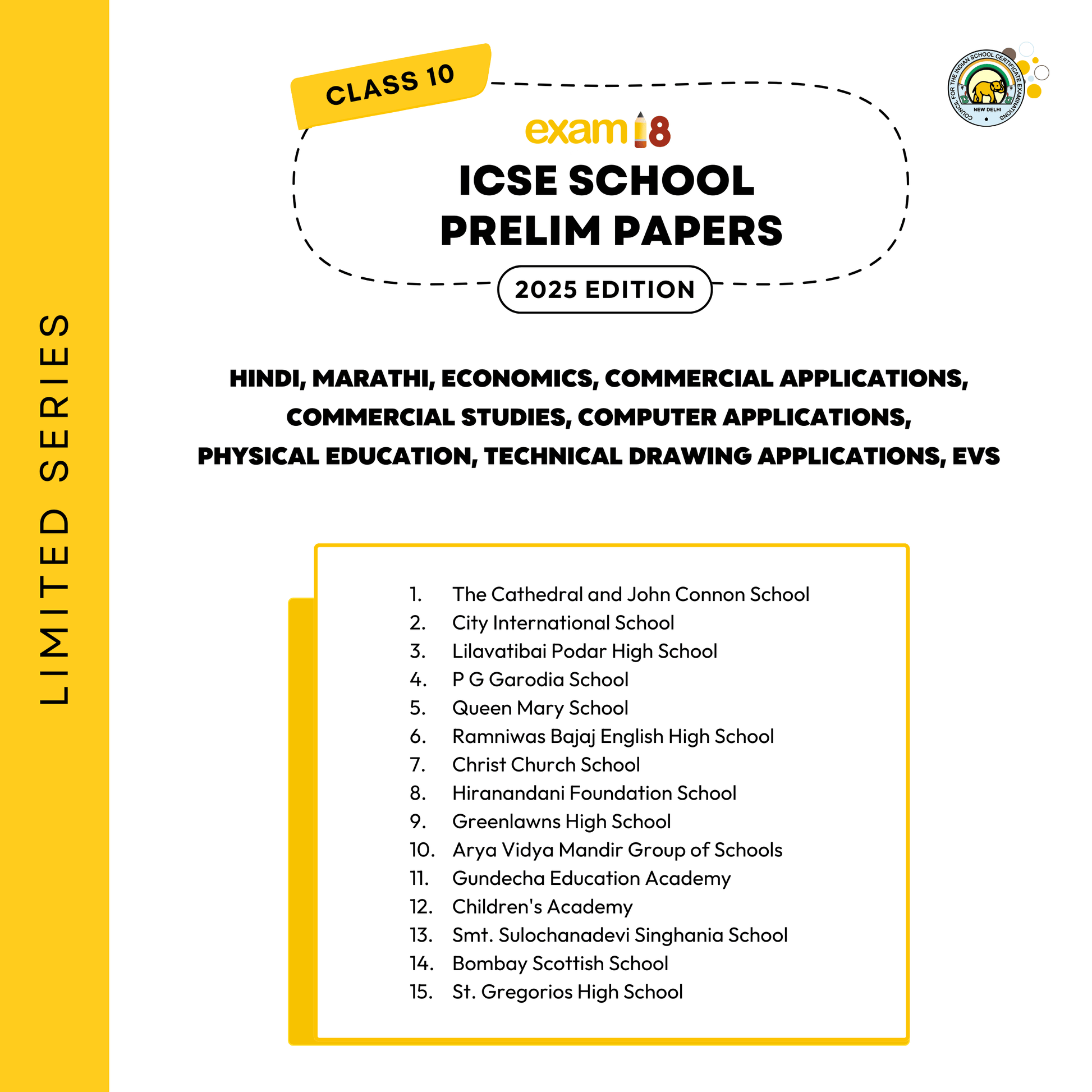 icse prelim papers schools