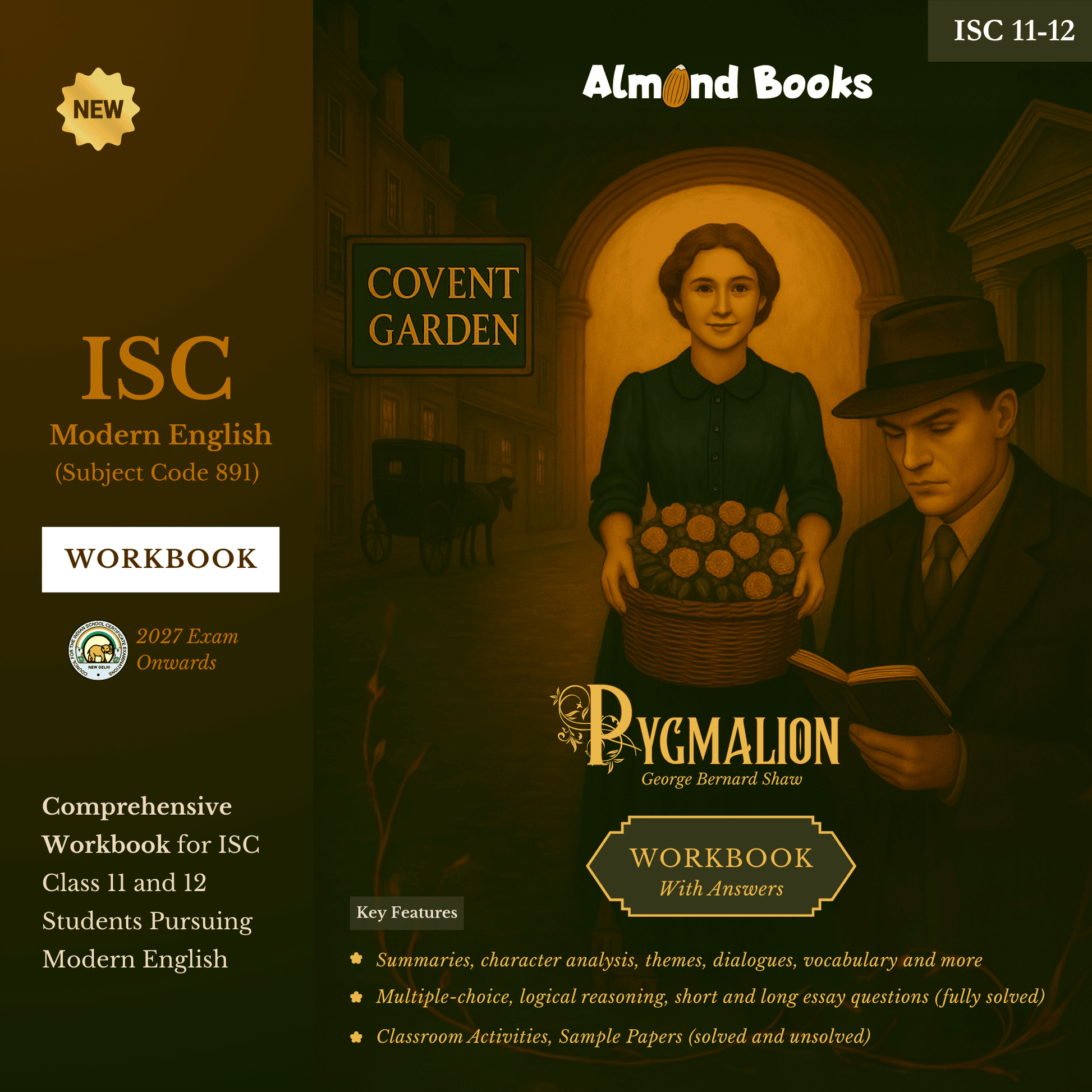 Almond Books ISC Modern English Pygmalion Workbook