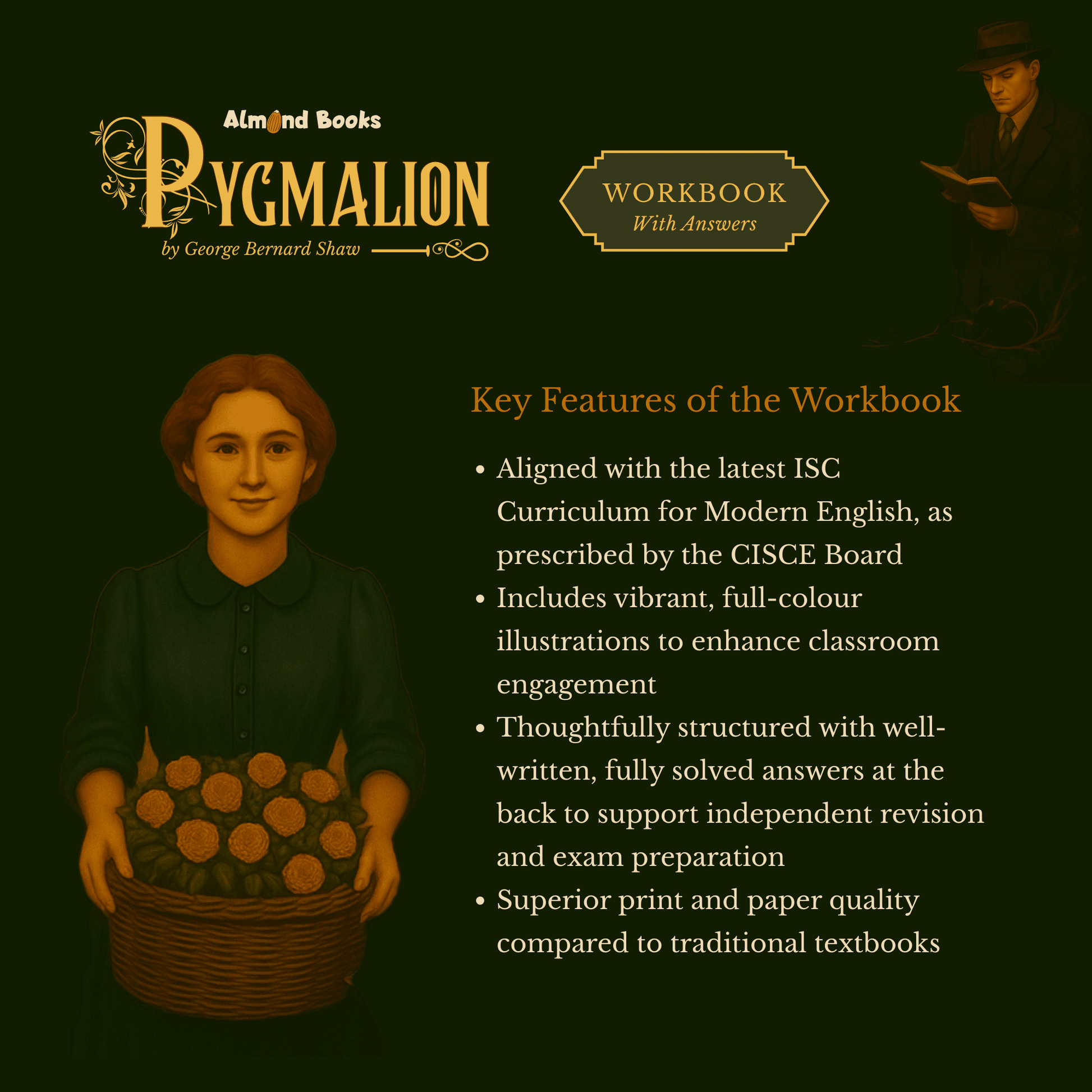Almond Books ISC Modern English Pygmalion Workbook
