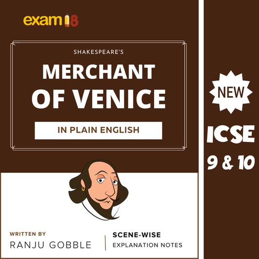 Exam18 ICSE Class 9-10 Shakespeare's Merchant of Venice Paraphrase Book