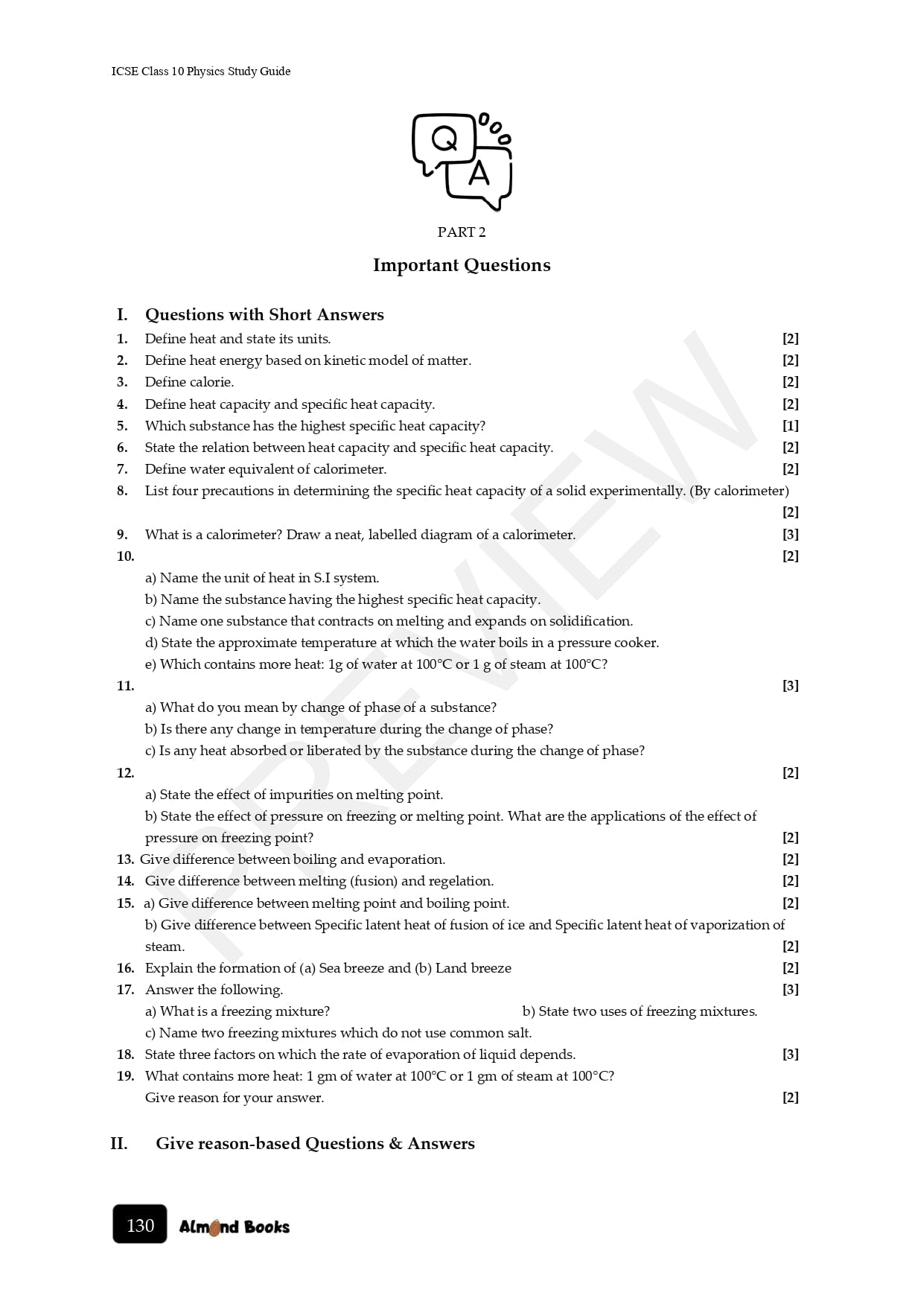 ICSE Physics numericals for Class 10