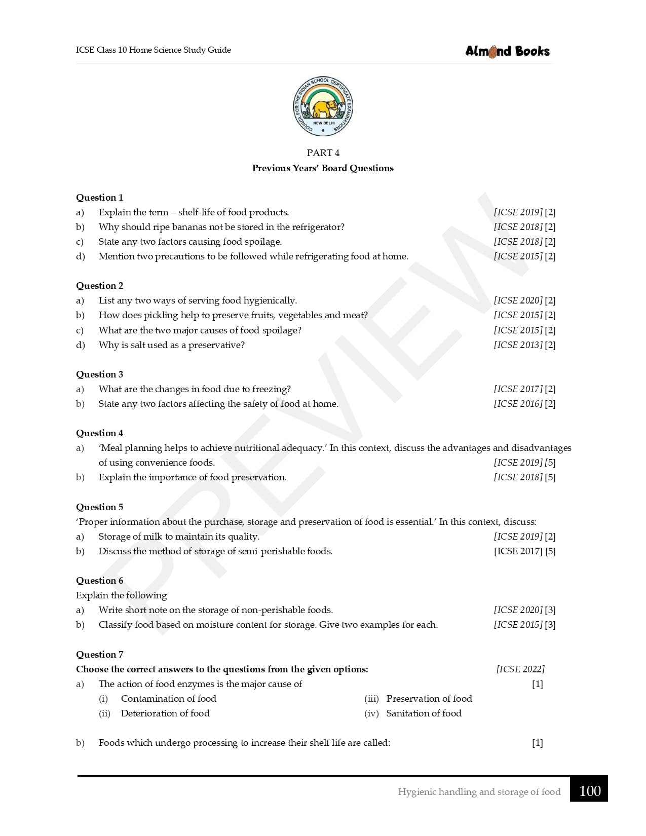 ICSE Home Science Notes for Class 10